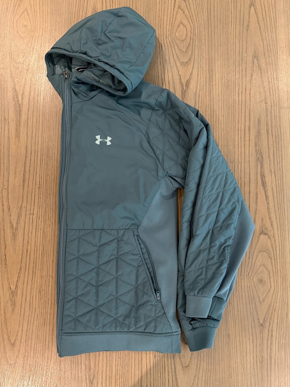 Under Armour Men’s XL ColdGear Reactor Performance Hybrid Hooded Jacket